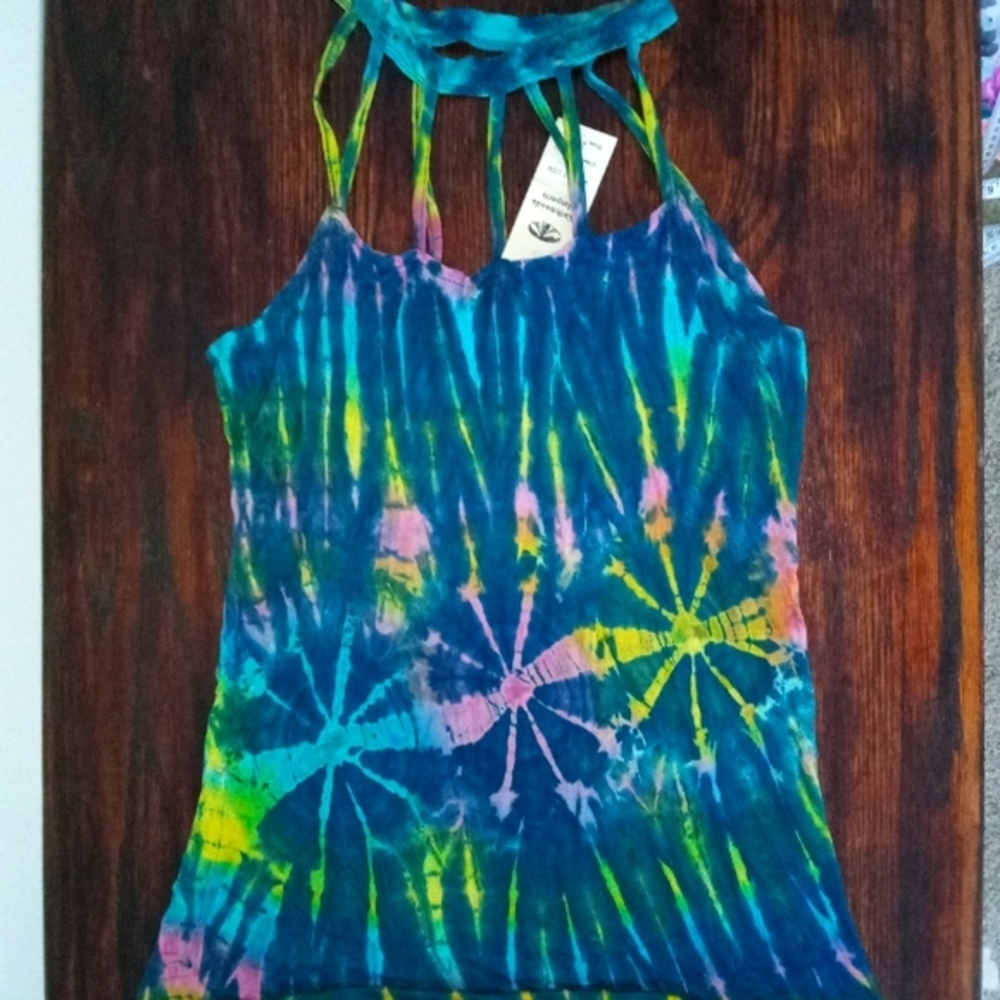 Tie Dye Cut Out Tunic